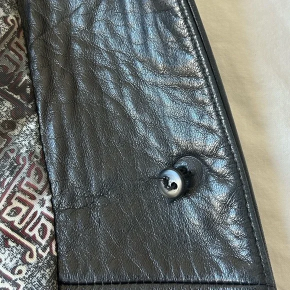 Kenneth Cole Black Leather Jacket New York women’s - Picture 10 of 10